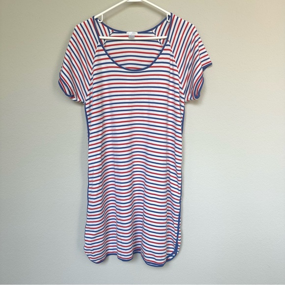 LAKE Other - LAKE Pima Cotton Women’s Nightgown Red White and Blue L